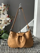 Lovely Lamarthe tan genuine leather Small Handbag Over shoulder bag