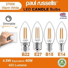 LED Filament Candle Bulb