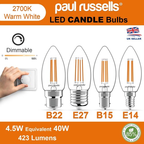 Led filament candle - led,