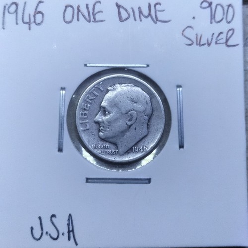 1946 one dime - roosevelt,