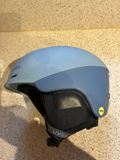 UVEX Ultra MIPS Adults Ski Helmet in Blue/Grey 51-55cm