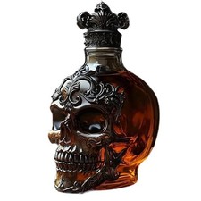 Skull Head Glass Vodka Bottles