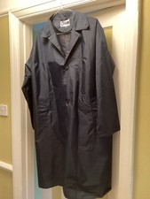 Casbro Casuals Women's Bri-nylon Navy Rain Coat  Vintage Mac 38”