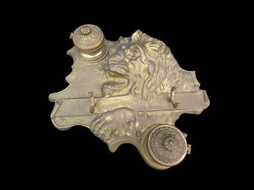 Antique french bronze lion - antique,