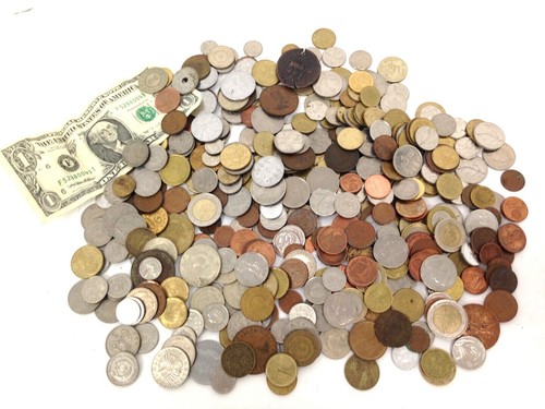 Mixed world coins with 20 - 1,