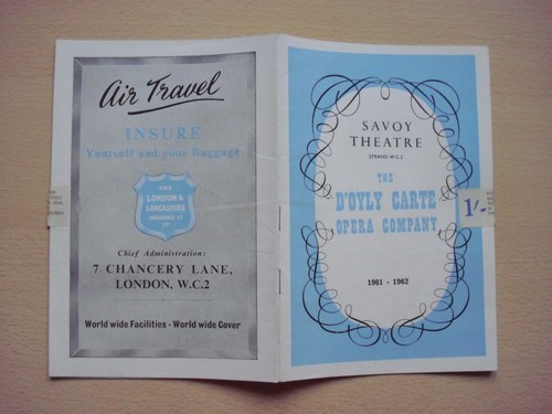 Programme theatre opera the - theatre,