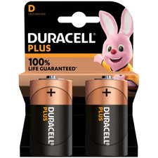 Duracell D Battery LR20 Plus Power Alkaline Batteries, MN1300 MX1300 Long Expiry