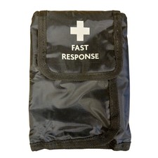 Fast Response Medical Pouch Black First Aid Belt Loop Fold Out Bag Case Organise