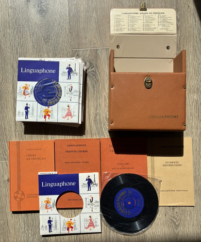 Vintage linguaphone french - linguaphone,