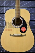 Fender Dreadnought Acoustic Guitar & Gig Bag in Natural - FA-125