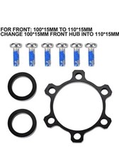 5mm Boost Hub Conversion Adapter for 100mm to 110mm Front Hub with Spacer & Bolt