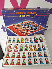 Disney Mickey & Friends Chess Game Set Chess Board Mickey Mouse Vintage 90s