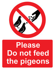 Red Please Do Not Feed The