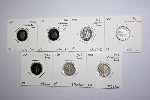 Seven usa dimes x barber - seven,