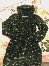 EXCELLENT BOYS BLACK XBOX DESIGN DRESSING GOWN ROBE AGE 13-14 FROM NEXT