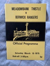 Meadowbank Thistle v Berwick Rangers 1975