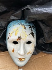 Blue & Gold Theatrical Wall Masks