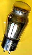 National Union 01A = 201A, NU01A, CV750 UX4 base triode. NOS, NIB. Tests 100%++.