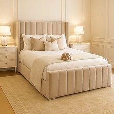 Double Winged Panel Bed Frame
