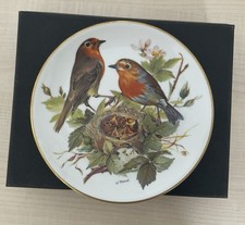WWF German Birds of Europe Ltd.Ed. Decorative Plate No. 9010D ROBINS