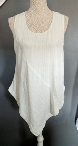 Oska linen sleeveless top size - top,