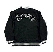 Stussy casentino wool varsity jacket  Size L Black