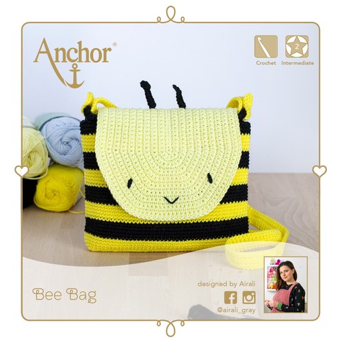 Crochet kit bee bag - crochet, bumble