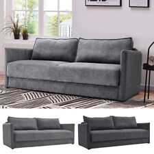 3 Seater Fabric Sofa Bed Click Clack Living Room Lounge Chair Settee Couch Bed