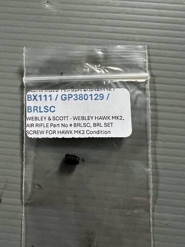 Spare part for webley - webley, scott