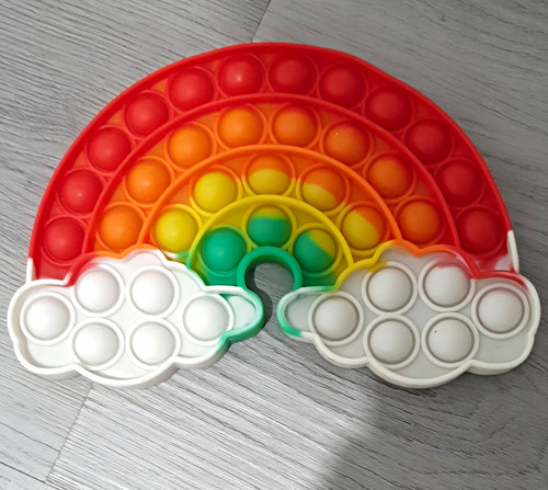 Rainbow cloud silicone pop - cloud,
