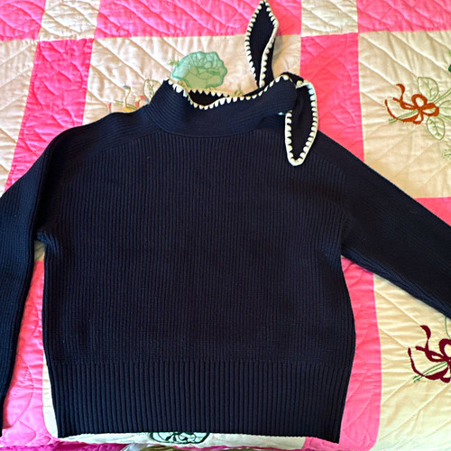 Womens navy white rib - womens, rib-knit