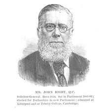 Mr John Rigby MP for Forfarshire - Antique Print 1892