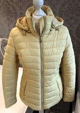 Tesco F&F Hooded Padded Jacket. Yellow. Size 8