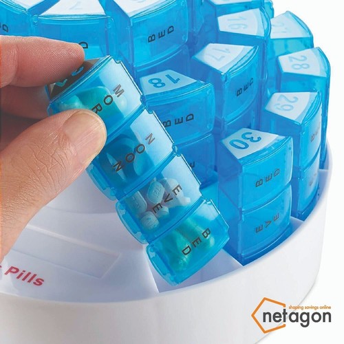 Monthly pill tablet organiser - monthly,
