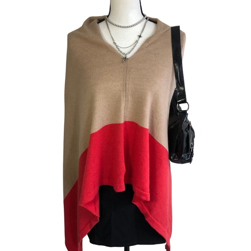 100 cashmere poncho - 100%,