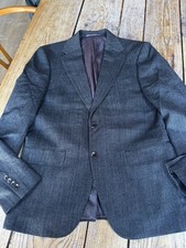 Fabulous MOSS BROS Tailoring Grey Wool Single Breasted BLAZER 40 R