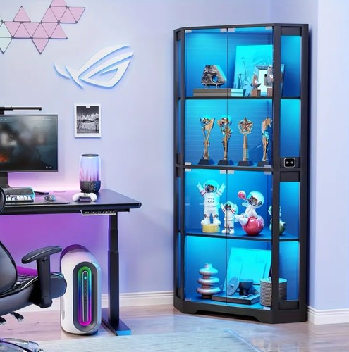 Corner glass display cabinet - display,