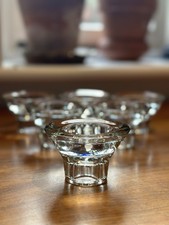 Set of 6 Vintage Heavy Clear