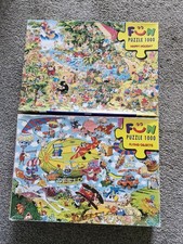 2x Heye Puzzles Happy holiday