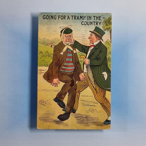 Comic postcard 1919 - 1919, going