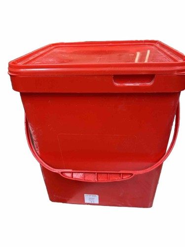 Food buckets red plastic 3 - red,