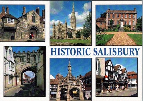 Postcard historic salisbury - historic,