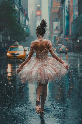 Ballet dancer canvas picture - ballet,