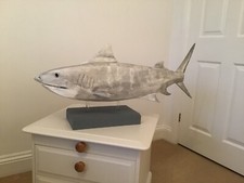 Wooden carving of a Tiger