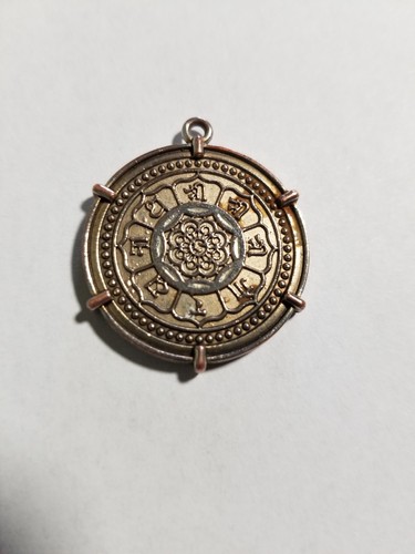 Garuda lotus nepalese amulet - garuda,