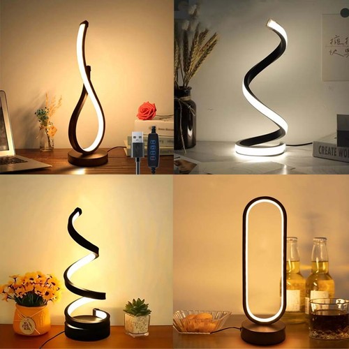 Spiral led table - spiral, lamp