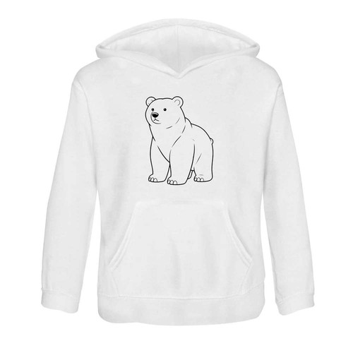 Polar bear children s hoodie - bear', children's