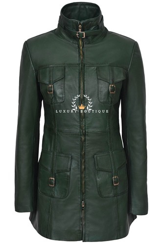 Ladies zip leather - leather, jacket