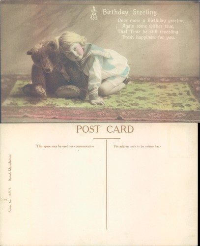 Child with teddy - bear, british