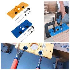 35MM Concealed Hinge Hole Jig For Cabinet Door Drill Bit Guide Tool Kit Kitchen